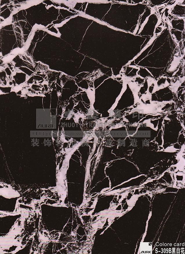 大理石纹转印膜-S309B黑白花