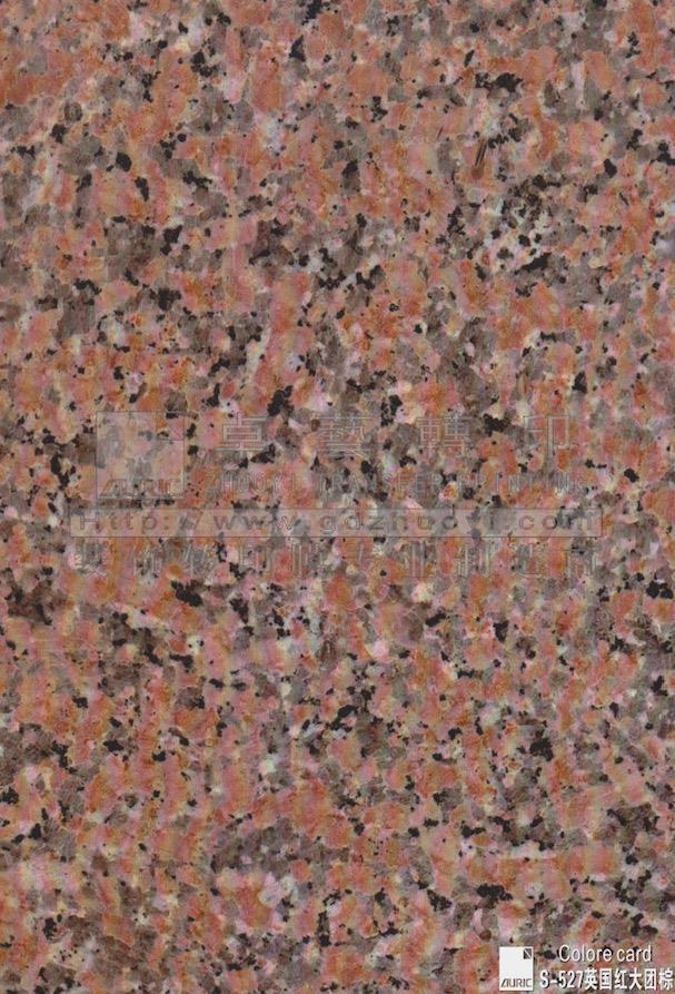大理石纹转印膜-S527英国红大团棕
